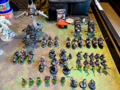 Ravenwing Attack Squadron, with Deathwing, Scouts, and Officio Assassinorum support