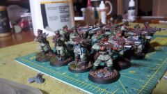 First squad gets painted