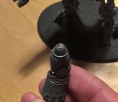 Reaver magnetising: Showing fist arm magnet placing