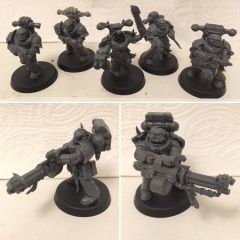 iron Warriors squad and Red Corsair