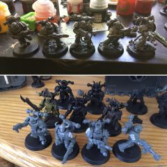 kitbashes in progress