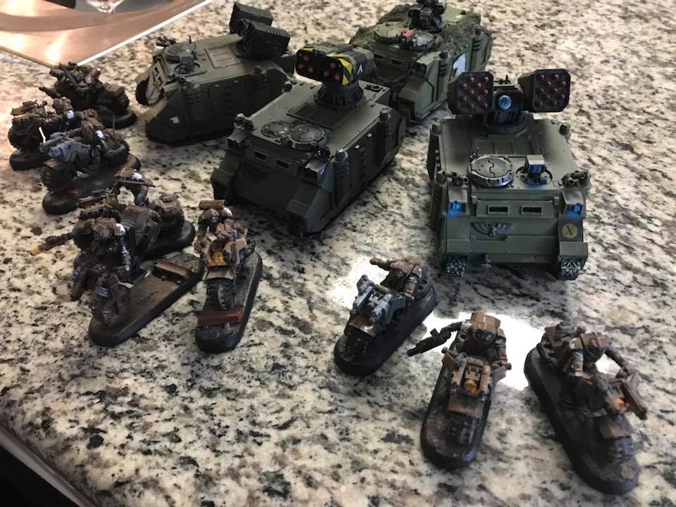 Scout Bikes and Rhino Variants - Raven Guard & Successors - The Bolter ...