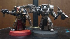 CFH Iron Warriors Cataphractii and chaos marine size comparison