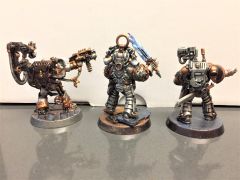 My Iron Warriors HQs Round 1: Forgelord, Praetor, Master of Signal