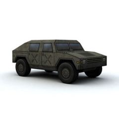 4x4 vehicle for papel model experiments