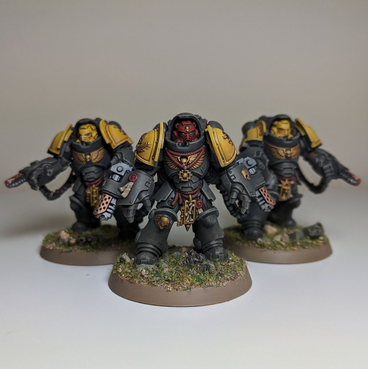 Grey and Yellow Space Marines