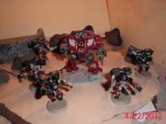 Blood Angels Dreadnought Arkas  and Death Company Assault Marines