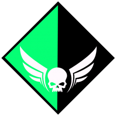 Winged Skull Campaign Badge 1   PNG