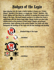 Badges Of The Legio 1