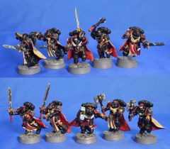 Black Templar Honour Guard with capes