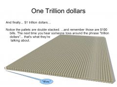 One Trillion dollars And finally... $1 trillion dollars… (1)