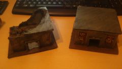 Complete and Ruined Makeshift Cultist Shacks