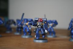 Assault Marine Sergeant with Powerfist and Storm Shield