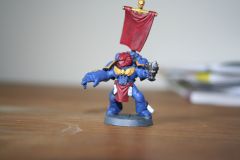Sergeant with Powerfist and Bolt Pistol