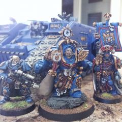 Iconic Ultramarines and a Landraider