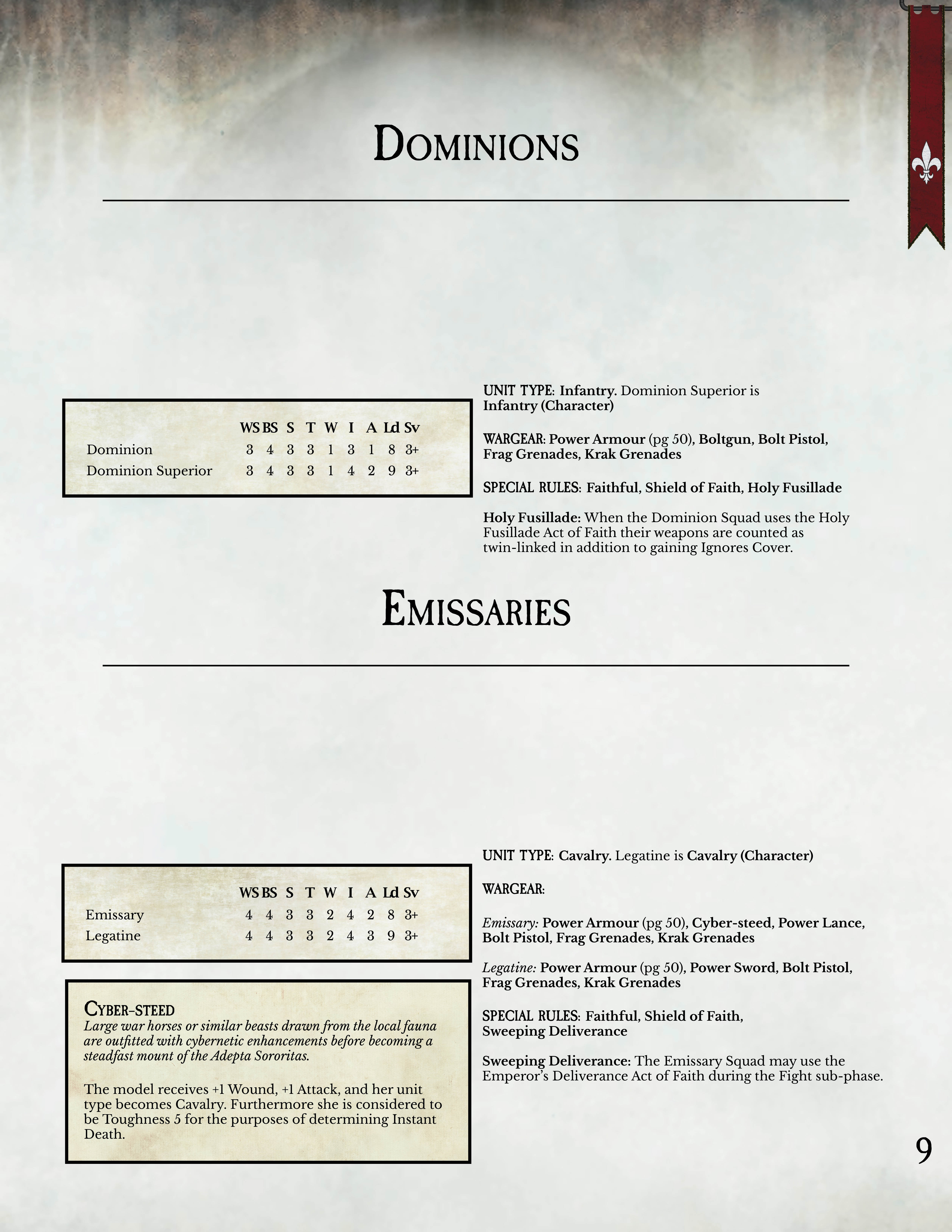 Codex Sisters Of Battle page 9