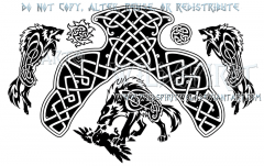fate Of The gods ragnarok knotwork design By wildspiritwolf d5j0up6
