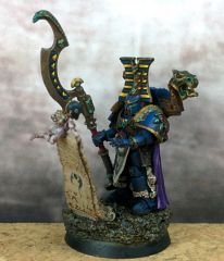 Thousand Sons Sorcerer /w Force Axe & Spell Familiar side