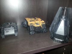 started paintiing land raider at same time as scarian