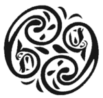 celtic stylised dragon knot