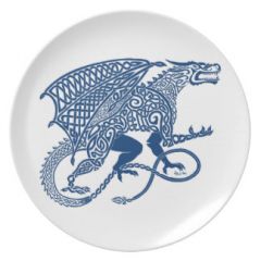 knotwork blue dragon plate rc6e84b583360418baf46c24e0bb6eba5 ambb0 8byvr 324