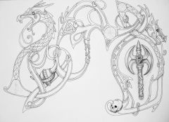 celtic viking dragon tattoo designs