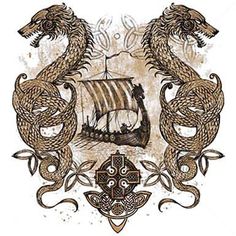 b03c3eaa3424932840cff54197ad6a2c  viking dragon tattoo viking ship tattoo