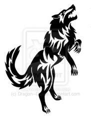 standing fenrir wolf  tattoo By dragon  dance d4e4amr