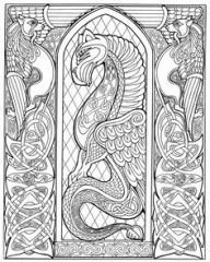 e5539a1c310641cec0552184e7844a0d  celtic dragon celtic Art
