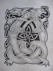 celtic dragon tattoo design 1