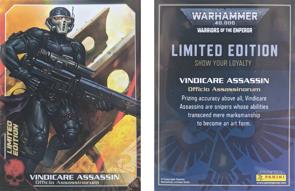 Index: Panini Warriors of the Emperor Cards