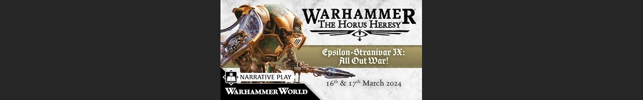 Epsilon Stranivar IX: All Out War: A Horus Heresy Apocalypse Event Tickets on sale