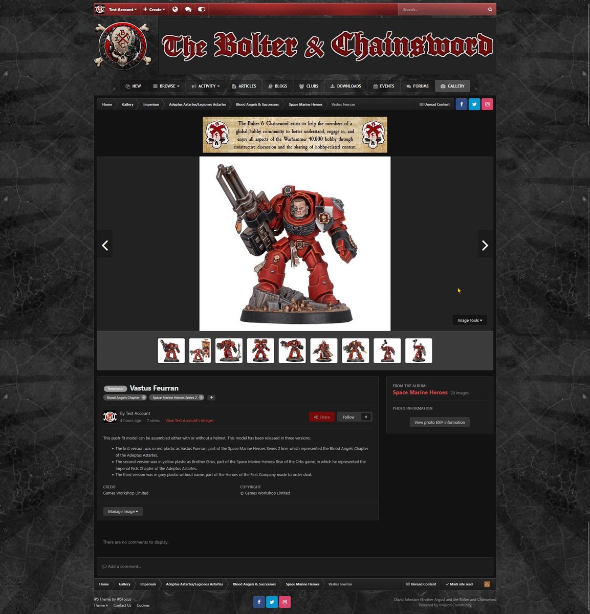 Mouseover the image area to see the Image Tools button, shown using dark theme.