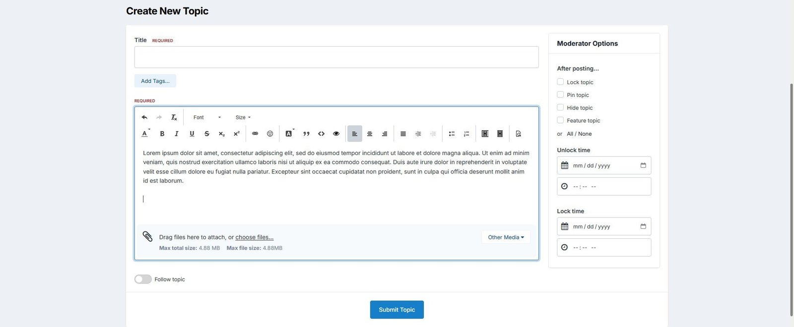 Place the text cursor (shown using the light theme)
