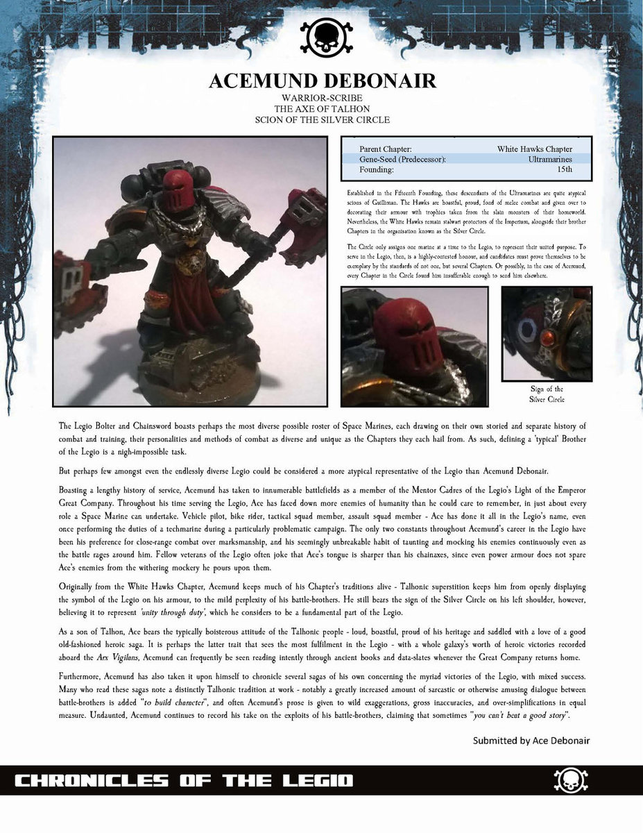 Chronicles of the Legio Bolter & Chainsword 2017